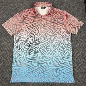Sunday Swagger Polo Shirt Men’s M Performance Golf Animal Print